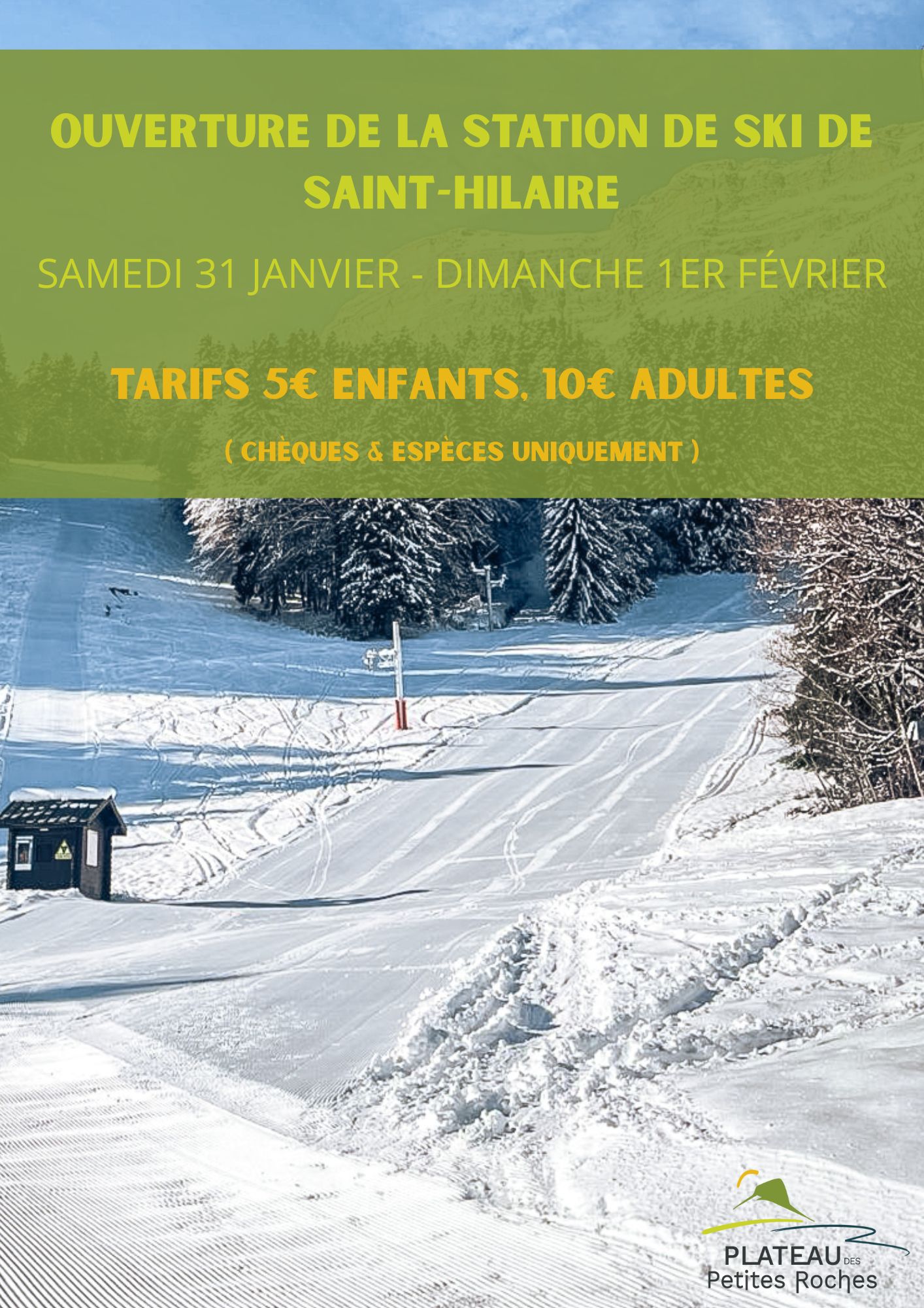 Ouverture station de ski de Saint-Hilaire