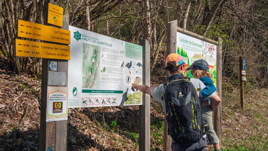 Parcours d'orientation en famille en Chartreuse